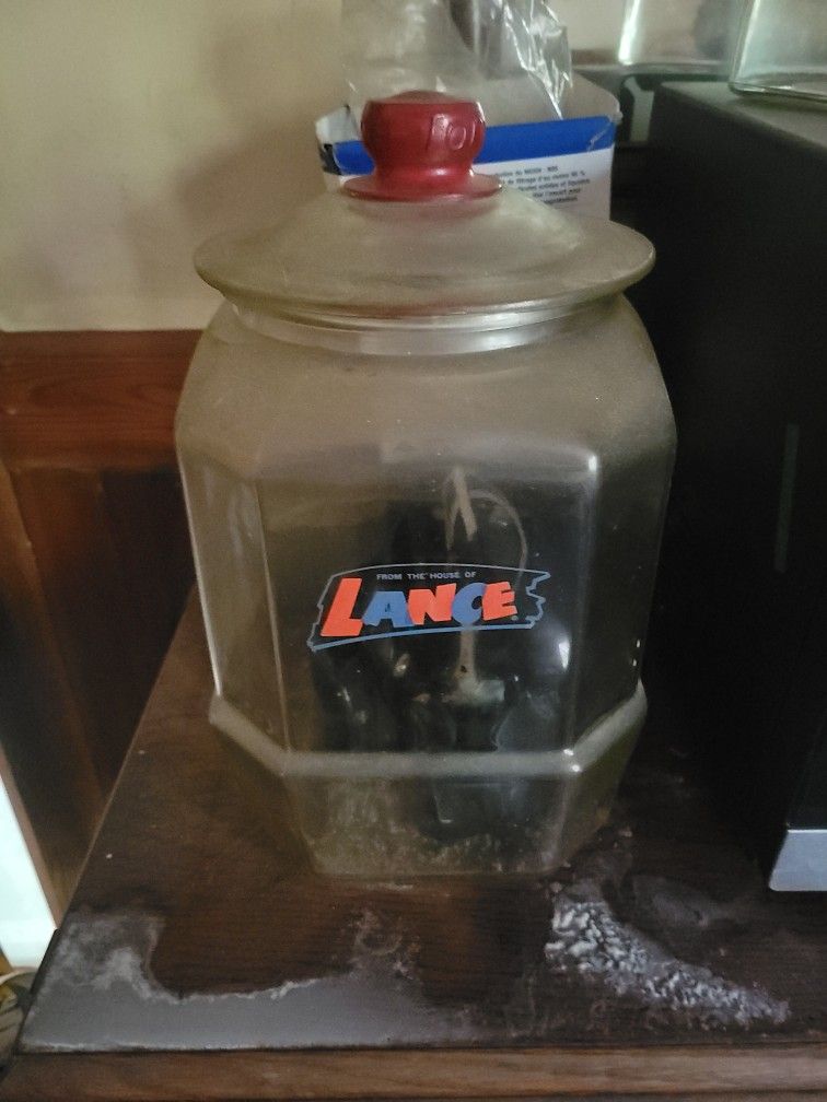 Vintage Lance Cookie Jar W Lid