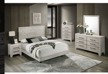 Brand new elegant queen size Dubuque bedroom set (available in king)