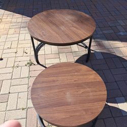 Round Coffee table two piece.
