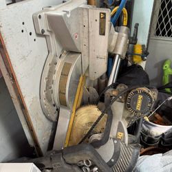 DEWALT 12” Sliding Miter Saw w/ RIDGID Stand – Heavy Duty!
