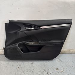 2016-2021 Honda Civic OEM Sedan Front Right Interior Door Panel Cover Trim Black