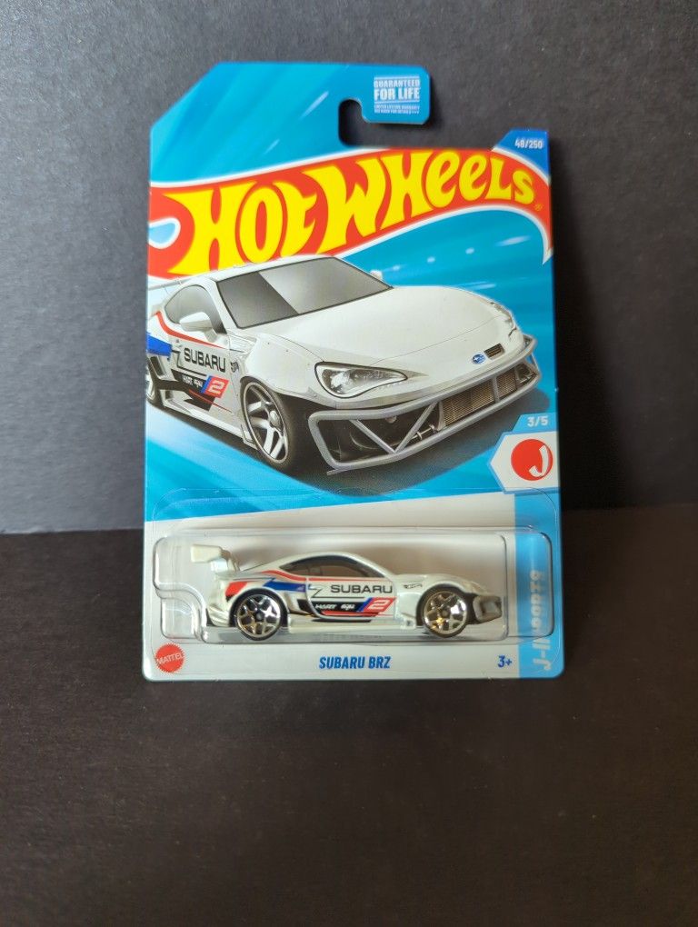 Hot Wheels White J-Imports Subaru BRZ