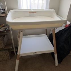 Modern Changing Table Like New Portable White