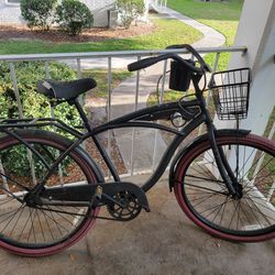 Adult Bike- Black with Red