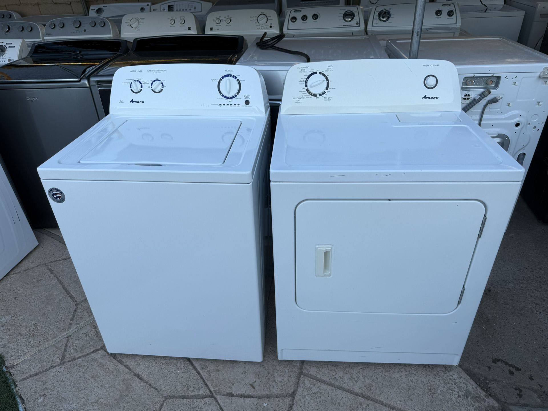Amana washer and electric dryer HE 3.5&7.0 CUFT