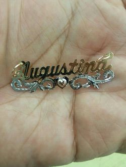 14k Gold name any name in one hour while you wait 3.6 grams