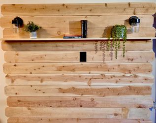 Custom Built New Wood Headboard- King Size