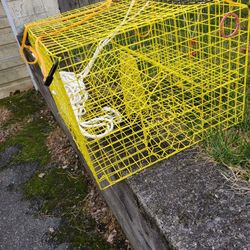 2 Crab Pots & 4 Collapsible Crab Traps With Extra Ropes, Clips, Etc