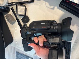 Canon XA55 4K Camcorder + Zhiyun CRANE 3 LAB Gimbal & Accessories Bundle