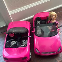 One Barbie car and Barbie driver
