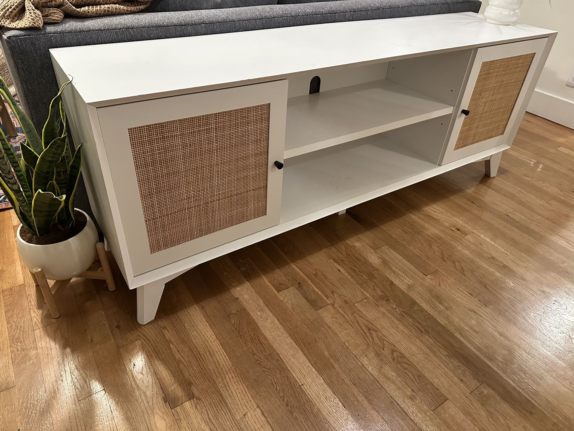 Mid Century Modern Console With Storage 