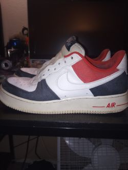Air Force Ones  "Red, White, & Denims"