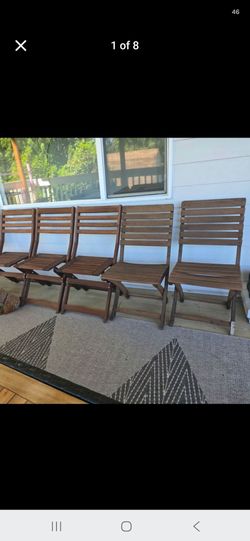 Outdoor 7 foldable chairs