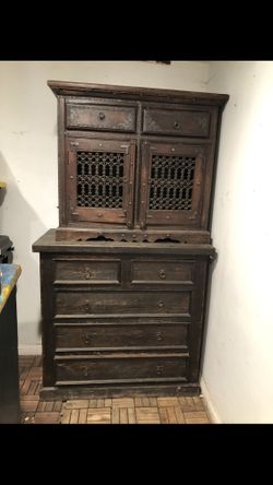 Teak Wood Entertainment Center