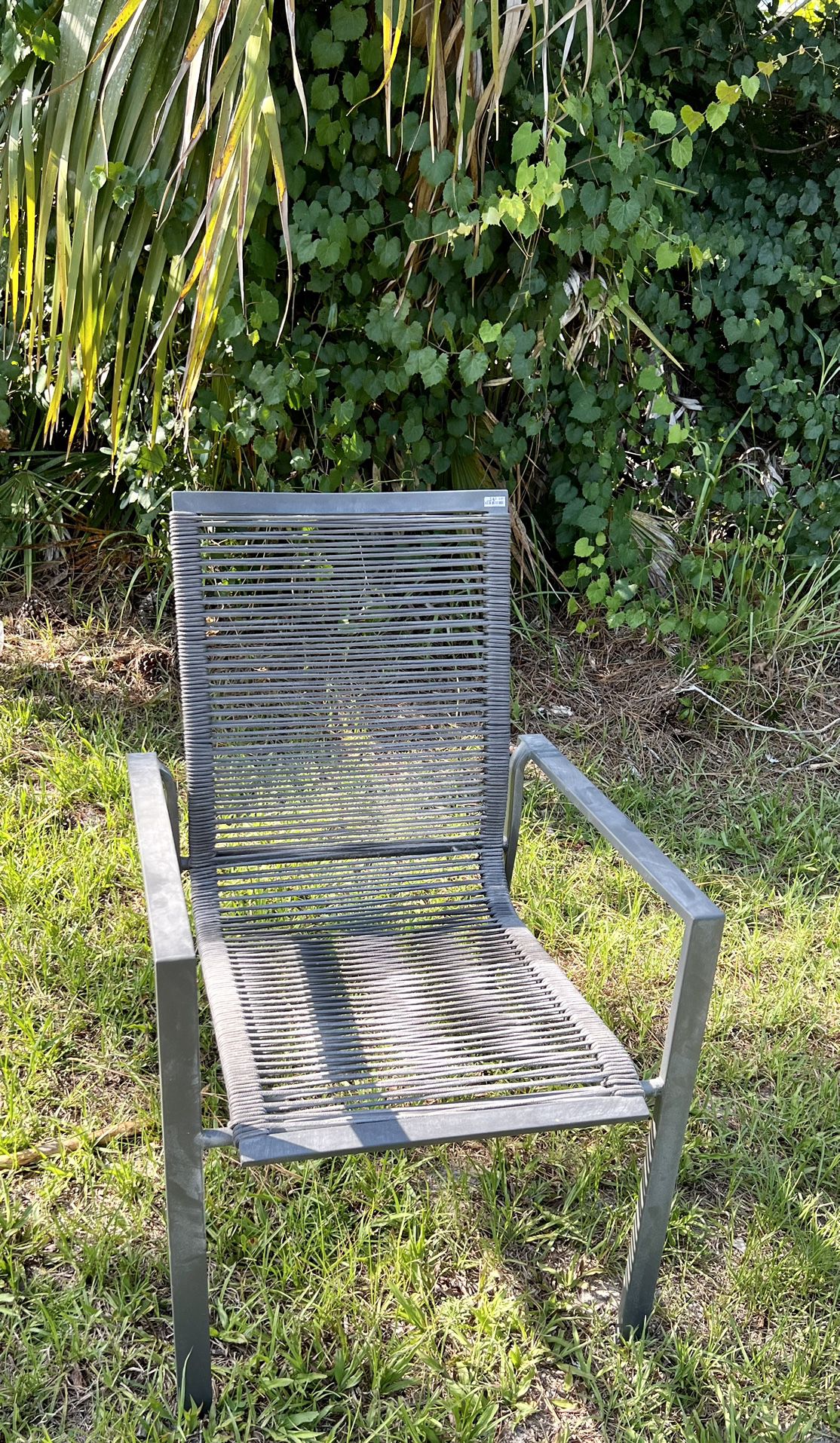Metal Patio Chair- Dark Grey