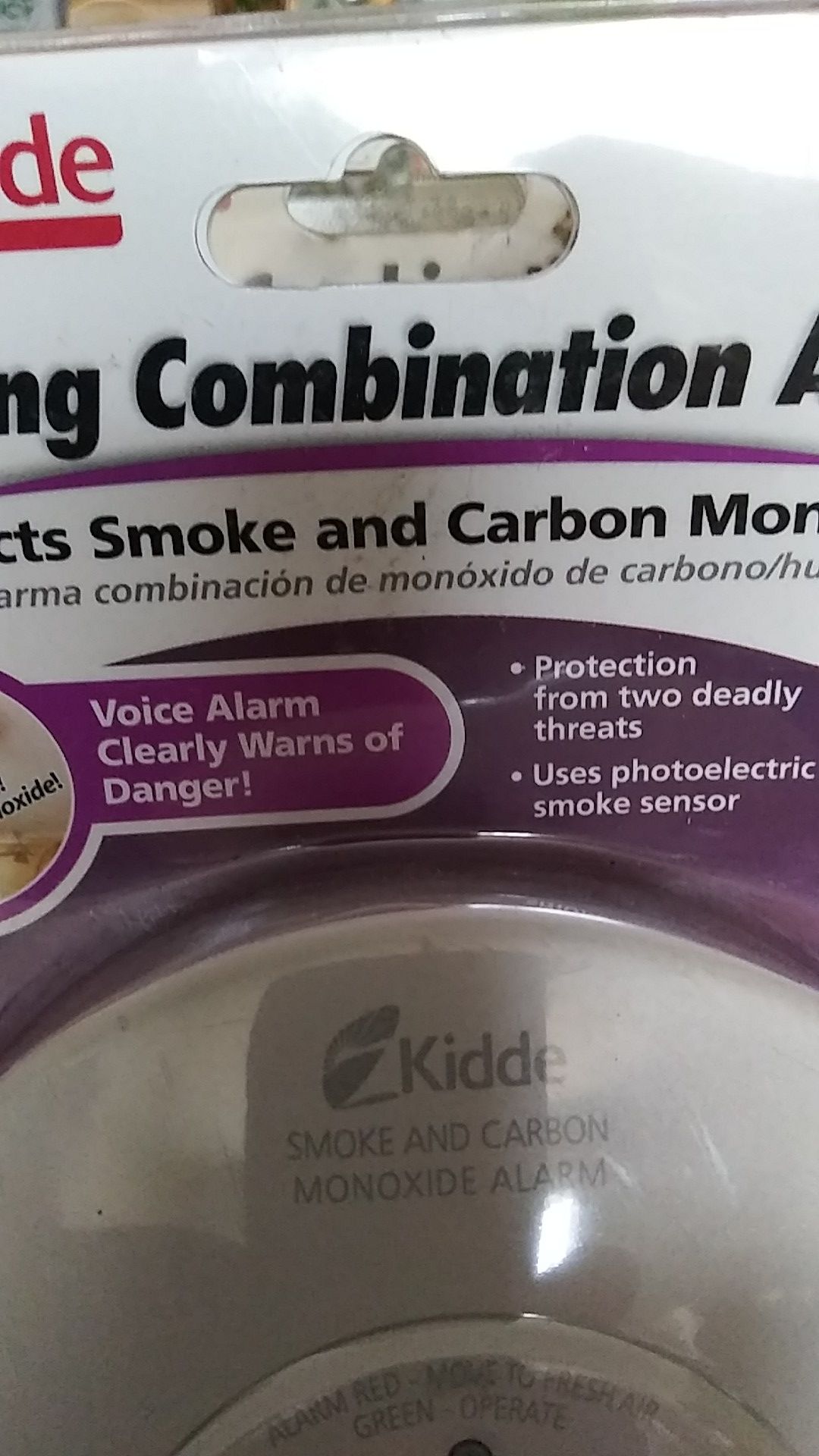 Talking combination alarm