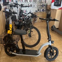 New Electric Bike With Seat Warranty 1 Year ( Payments Available) 