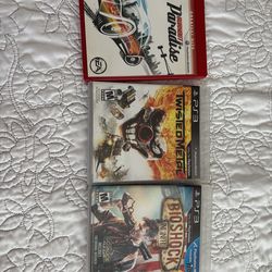 PS3 games for sale bioShock, Paradise, &twisted metal $20 for all