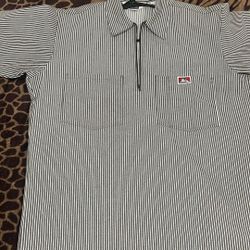 Ben Davis Zip Shirt Striped
