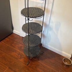 Wicker Plant Stand 