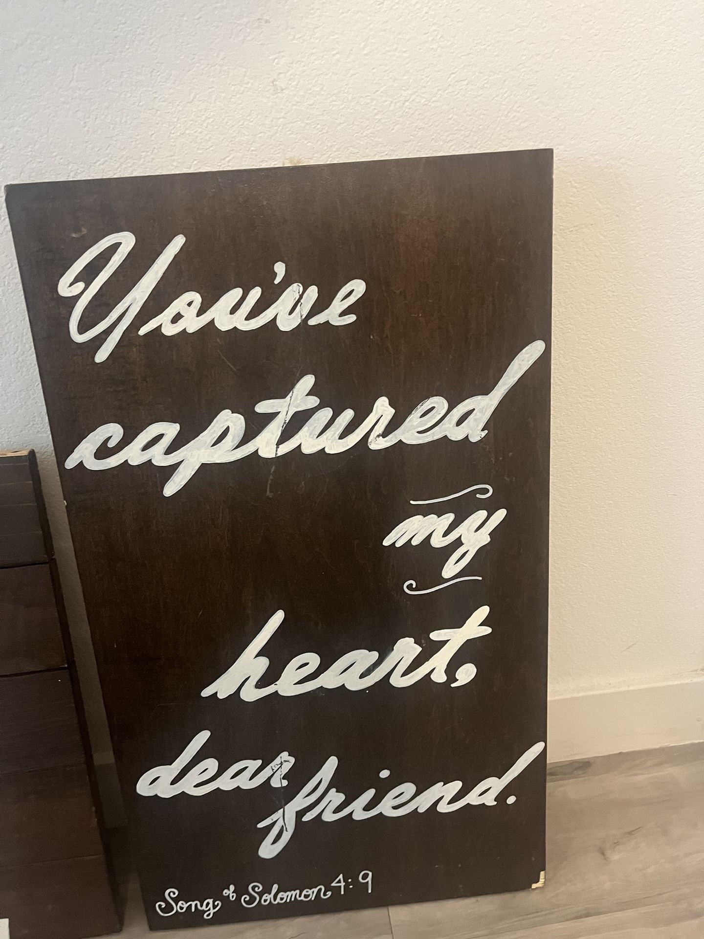 Bible Verse Wedding Sign