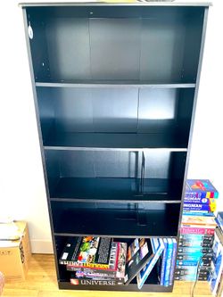Moving Sale! Black 5-Shelf Bookcase / Bookshelf – Great Condition – Best Offer