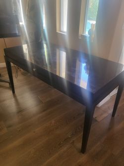 Office Table with glass Top