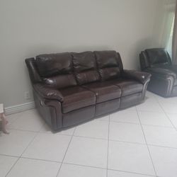 Leather Couch Sofa 