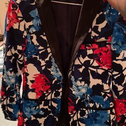 FLORAL PROM SUIT 