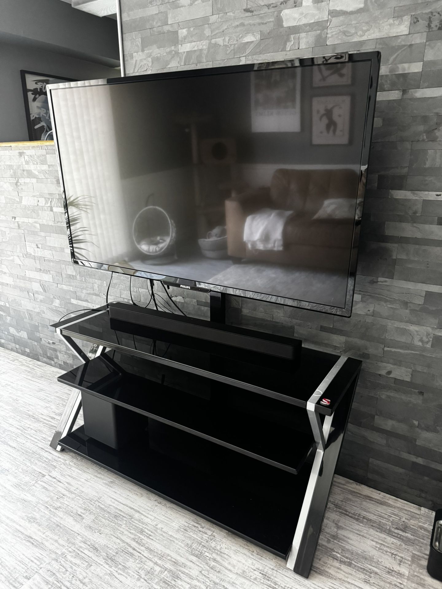 65” TV and TV Stand