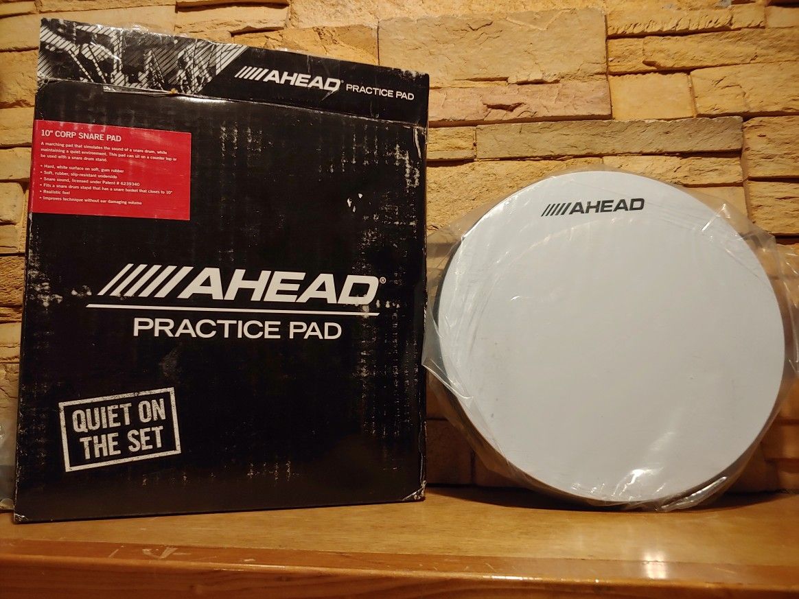 New AHEAD 10" Corp Snare Practice Pad