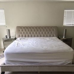 Macy’s King Size Bed (Mattress Not Included)
