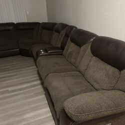 Chocolate Color Recliner Couch