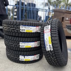 Lt245/75/16 Falken Rubitrek At 4 New Tires Installed And Balanced 50,000 Miles Warranty 