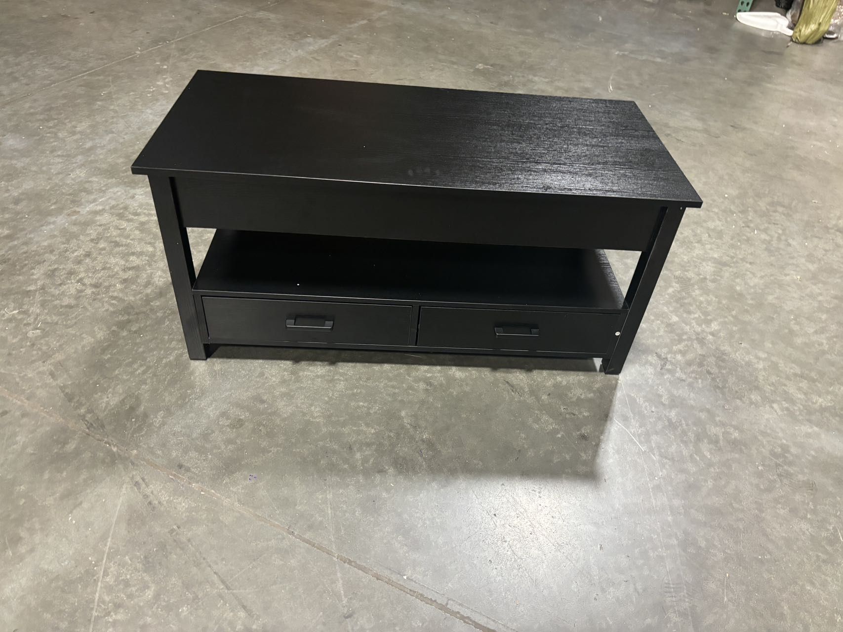 #10040624 41.7'' Lift Top Coffee Table with 2 Storage Drawer Hidden Compartment Open Storage Shelf for Living Room Folding Wood End Table, Black
