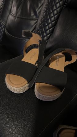 Black Sandals for Little Girls