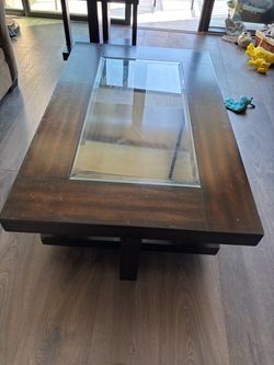 Beautiful Dark Wood Coffee Table