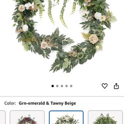 Ling's Moment 9FT Flower Garland for Backdrop Decoration - Wedding Arch Flowers,