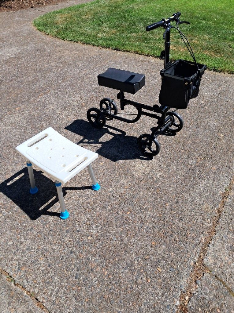 Knee Scooter and Shower Seat