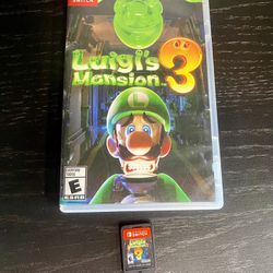Luigi's Mansion 3 - Nintendo Switch - Mario Bros Cart + case CIB Authentic