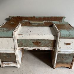 Antique Wood Restoration Project Vanity Desk 
