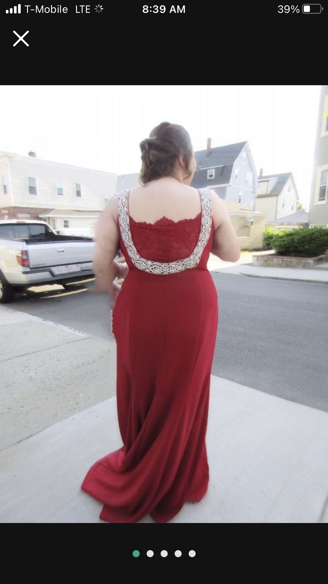 Prom Red dress/gown size 22