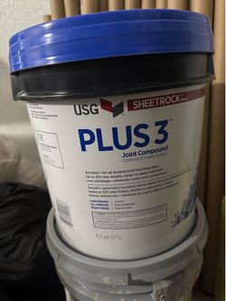 NEW USG Sheetrock Plus 3 Joint Compound 4.5 Gal Drywall Mud – Sealed