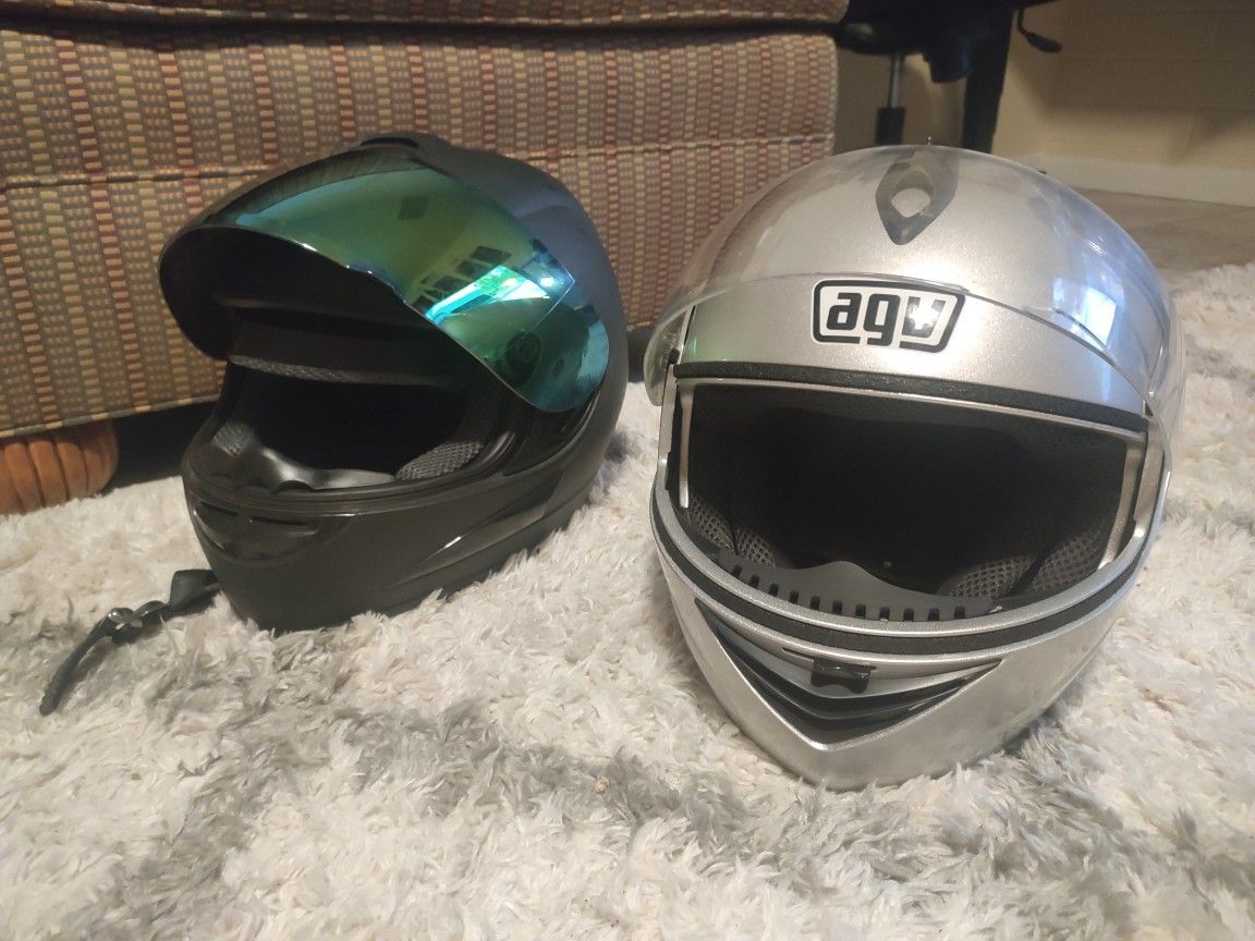 2 Motorcycle Helmets (Moving Out Sale)