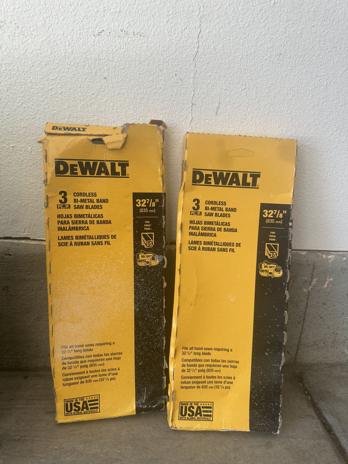 dewalt 3 cordless bi-metal band saw blades