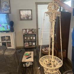 Over 7ft Macrame Vintage Boho Style Decor/plant Holder Etc (2) Set For $250