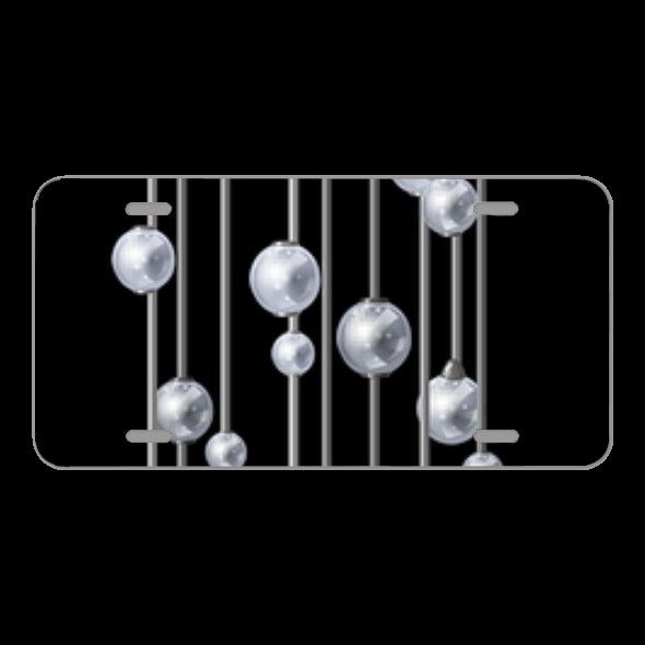 License Plate Novelty Car Front Wind Chimes Decorative Ornaments