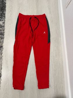Jordan Jogger Sweatpants Red and Black