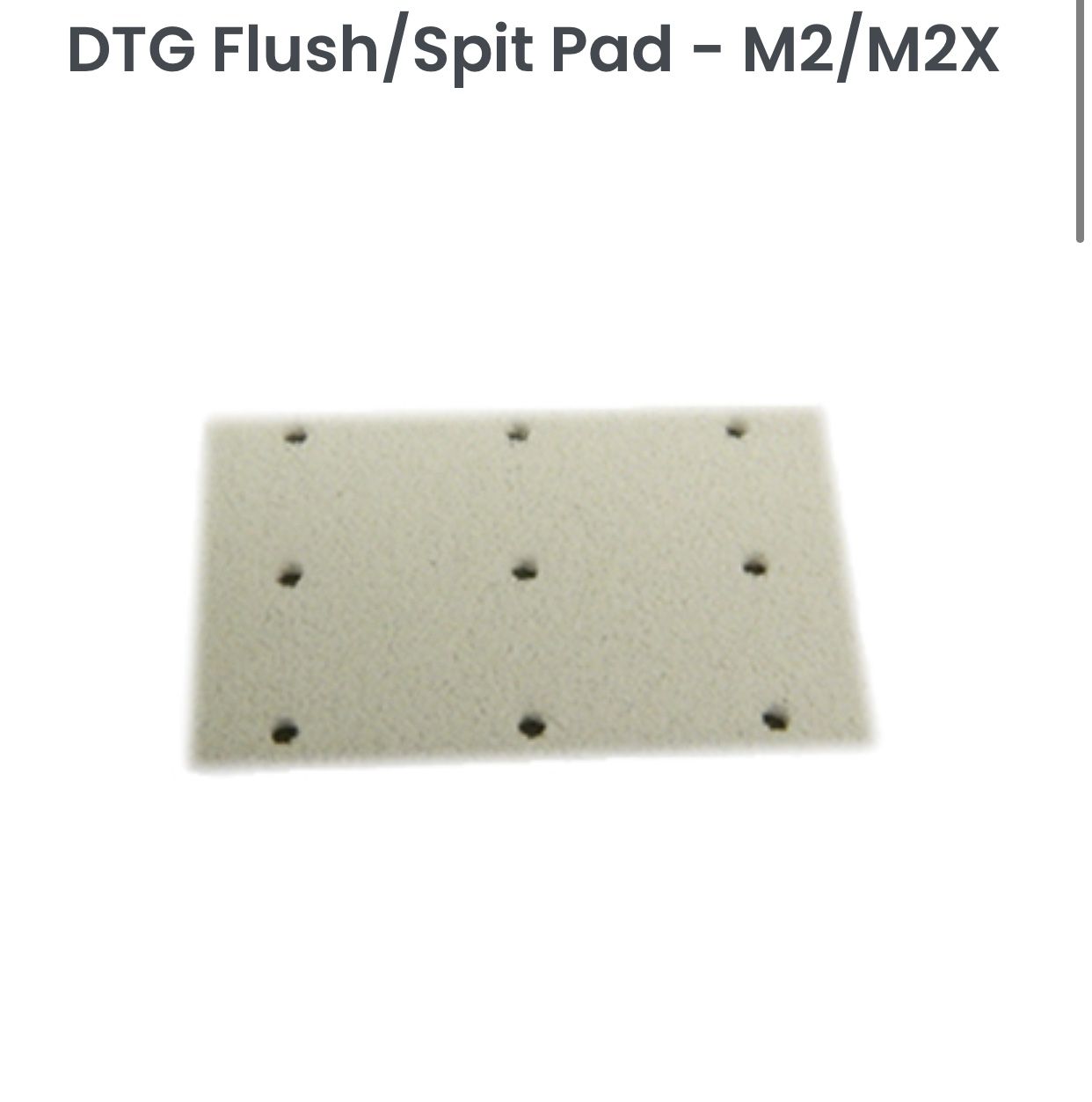 Flush/Spit Pad for printer DTG M2/M2X | original brand new parts for DTG M printers