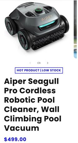 Aiper Seagull Pro Cordless Robotic Pool Cleaner, Wall Climbing Pool Vacuum
